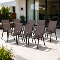 Majnesvon Outdoor Patio Chairs Set of 8, Stackable Patio Chairs, Front Porch by Majnesvon