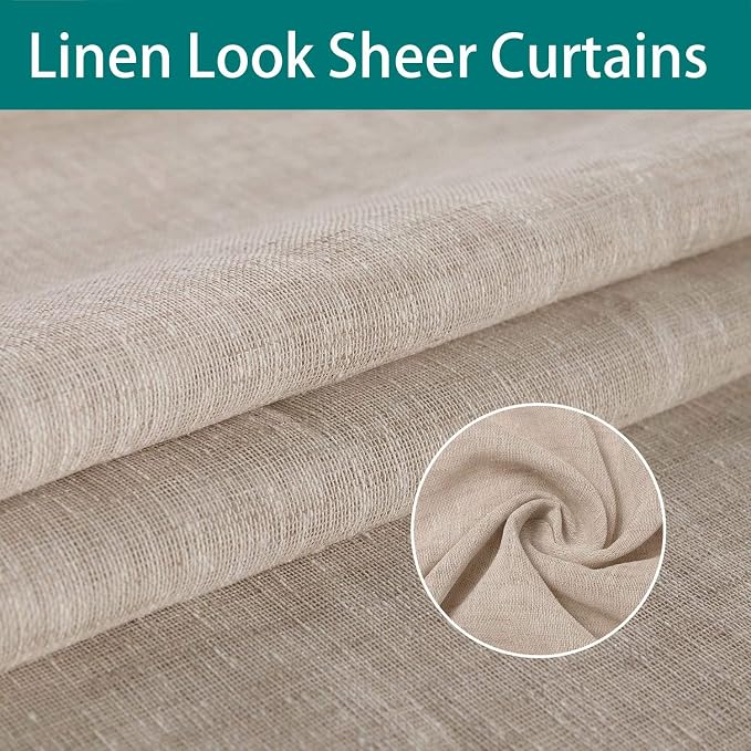 LORDTEX Burlap Linen Look Outdoor Curtain - Image 4