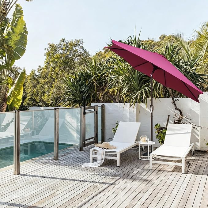7.5 ft Patio Umbrella, Yard Umbrella, Outdoor Market Umbrella - Image 6