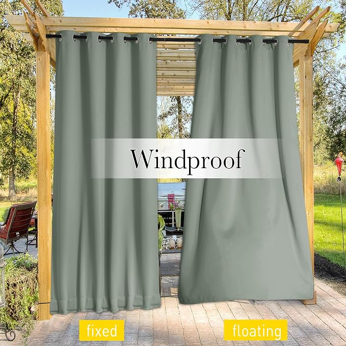NICETOWN Windproof Outdoor Curtains - Image 4