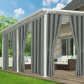 Outdoor Curtains for Patio Waterproof, 6 Drape Panels, Sun Shades | Privacy & by RichSets