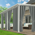 Patio Curtains Outdoor Waterproof, Privacy Drapes | Weatherproof & Sun Blocking by RichSets