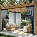 MIULEE Navy Blue Outdoor Curtain by MIULEE