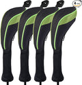 Andux 4 Pack Long Neck Golf Hybrid Club Head Covers Dial No. Tag CTMT-01