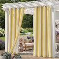 4 Panels Outdoor Stripe Curtains by Sunshelf