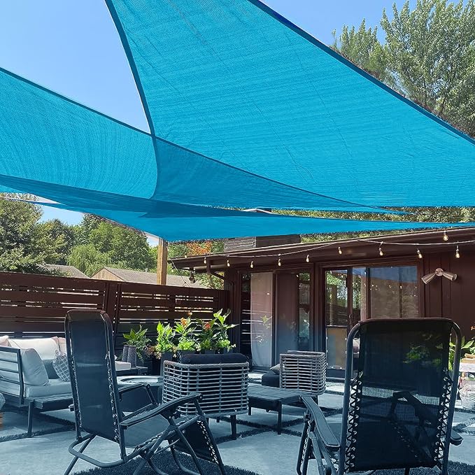 LOVE STORY 16' x 16' x 22' Triangle Sun Shade Sail by LOVESTORY