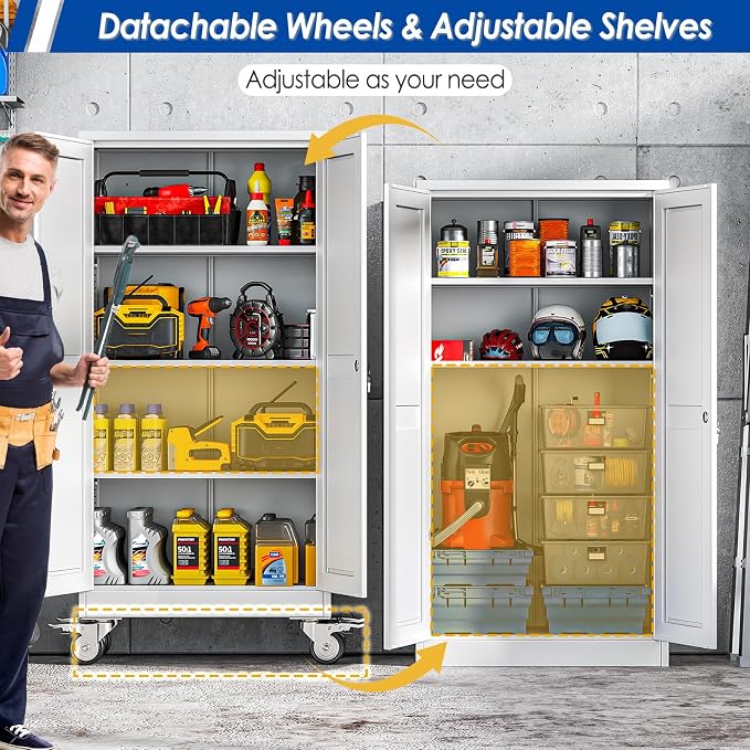 GAIOUS Metal Garage Storage Cabinet - Image 3