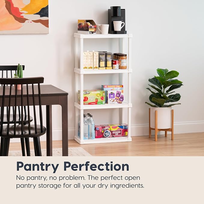 IRIS USA Plastic Storage Shelves |Made in USA| 48"H x 24"W x 12"D - Image 6