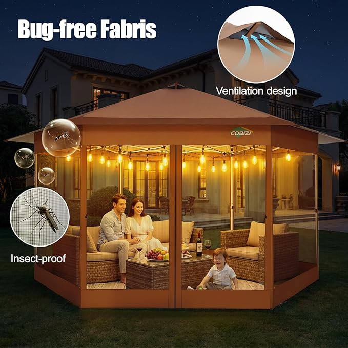 COBIZI 16x16 Pop Up Gazebo Tent - Image 5