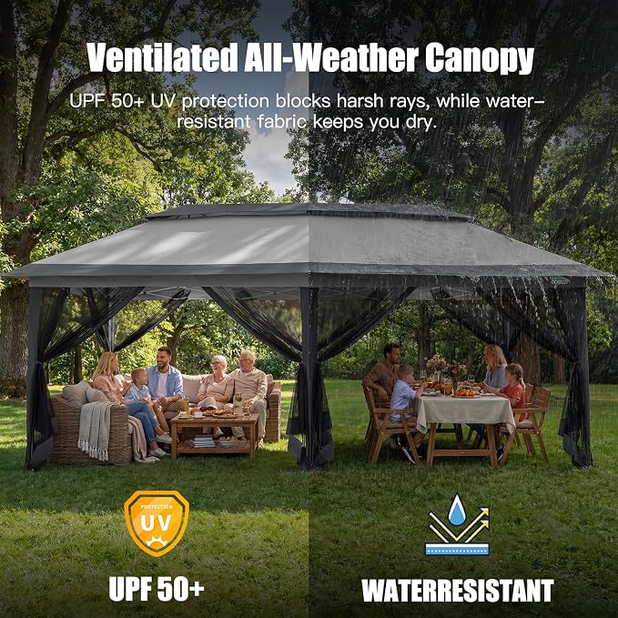 COBIZI 12x20 Pop Up Canopy Tent - Image 7