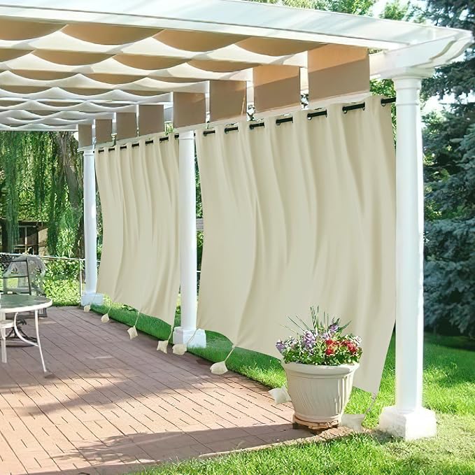 RYB HOME Extra Wide Outdoor Curtains by RYBHOME