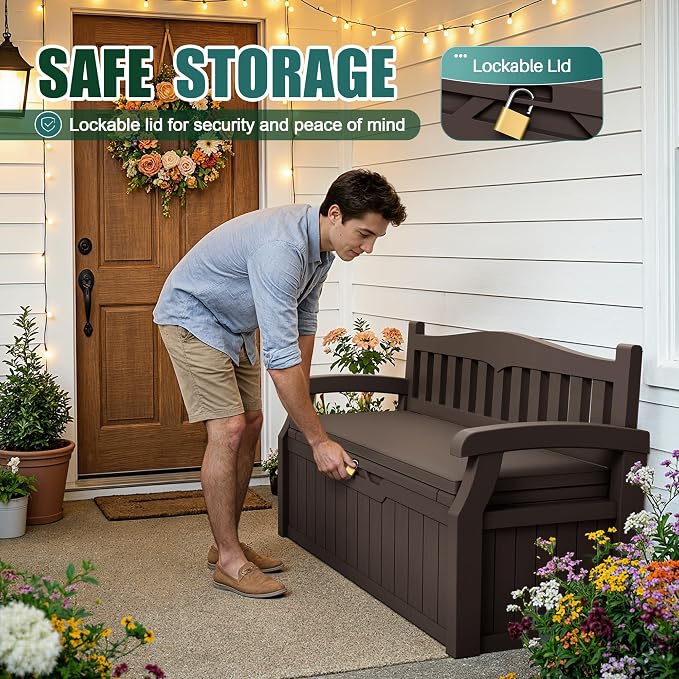 Devoko 80 Gallon Storage Bench - Image 4