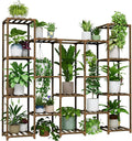 Bamworld Large Hanging Plant Stand Indoor Tall Plant Shelf Outdoor 14 Pots | by Bamworld