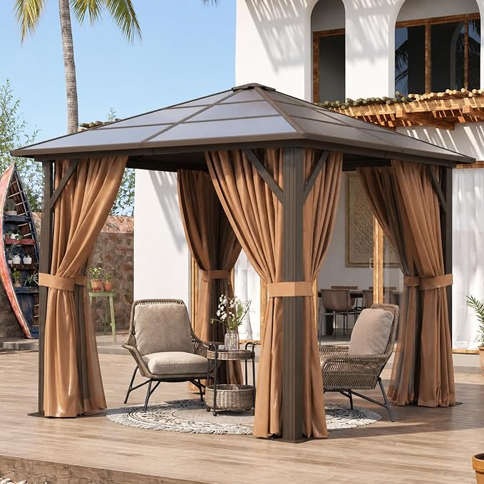 Aoxun 10'x10' Hardtop Gazebo by Aoxun