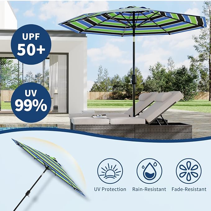 9FT Patio Umbrella Outdoor - Image 3