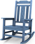 SERWALL Oversized Outdoor Rocking Chair, Patio Rocking Chair, Unique Blue | by SERWALL