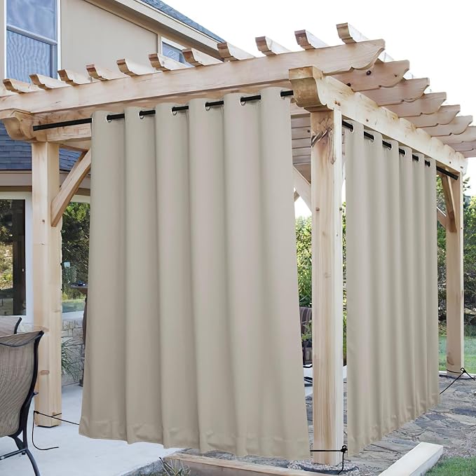 NICETOWN Windproof Outdoor Curtains by NICETOWN