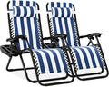 Best Choice Products Set of 2 Adjustable Steel Mesh Zero Gravity Lounge Chair by Unknown