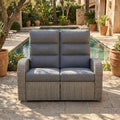Oversized Wicker Outdoor Recliner Lovseat by LayinSun