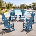 SERWALL Outdoor Rocking Chair Set of 6, Oversized Patio Rocking Chair, Porch by SERWALL