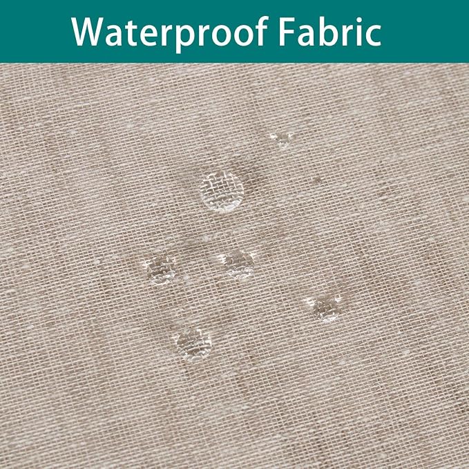 LORDTEX Burlap Linen Look Outdoor Curtain - Image 2