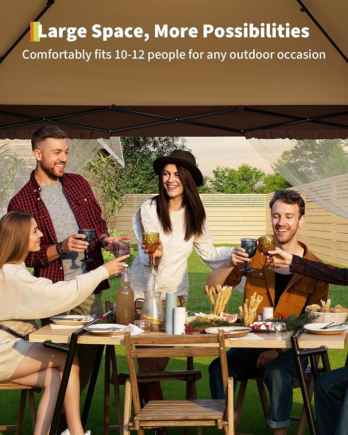 Garvee 12x12FT Pop Up Gazebo - Image 5