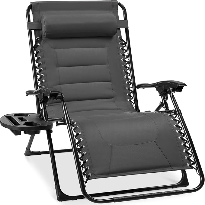 Best Choice Products Oversized Padded Zero Gravity Chair, Folding Outdoor Patio by Unknown