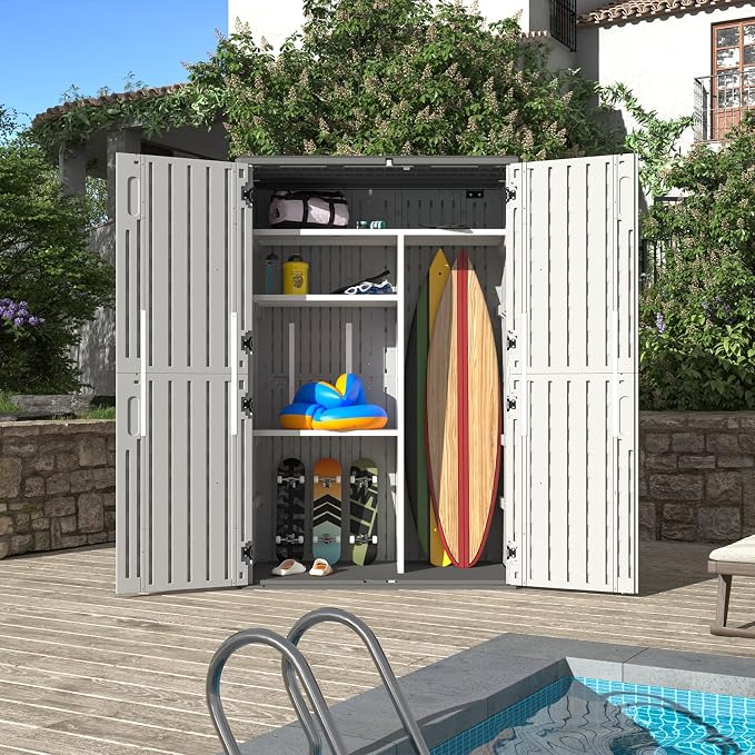 Aoxun 64 Cu.Ft Resin Storage Shed - Image 8