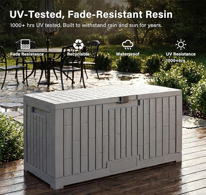 100 Gallon Resin Deck Box, Package Delivery Box - Image 6