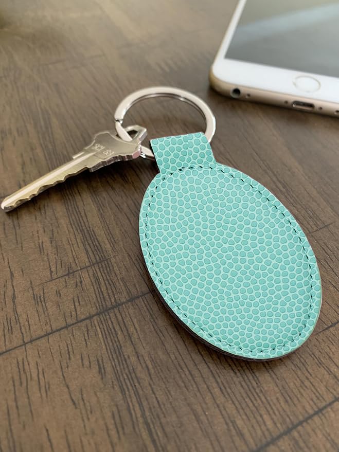 LaserGram Oval Keychain, Water Polo, Personalized Engraving Included