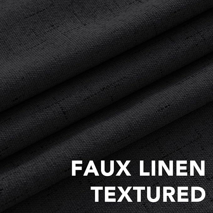 H.VERSAILTEX Linen Curtains 100% Blackout Curtains - Image 4