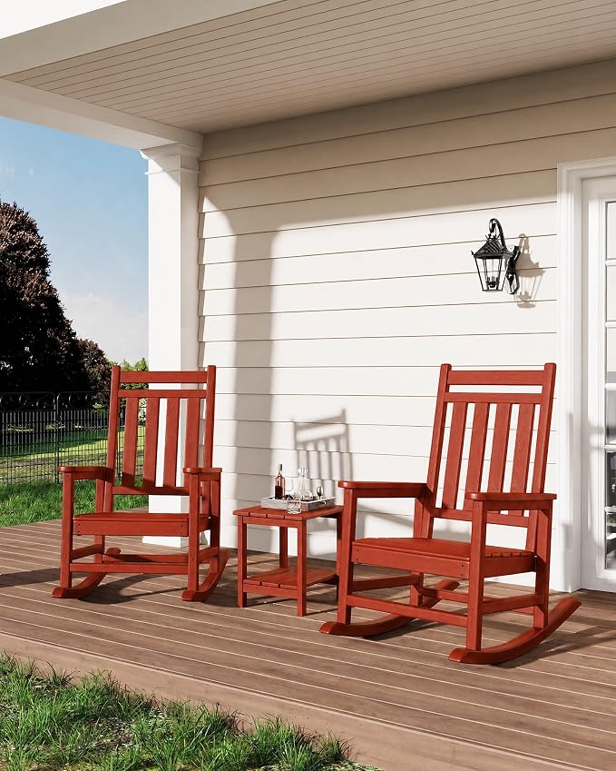 HDPE Rocking Chair Outdoor Set of 2 - Image 9