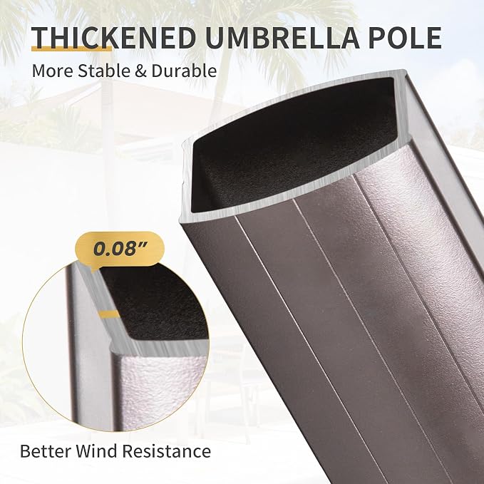 10 X 13 FT Cantilever Patio Umbrella - Image 7