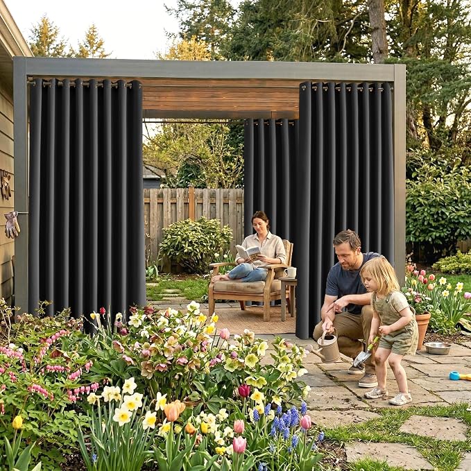 Waterproof Outdoor Curtain W105 x L95 - Image 2