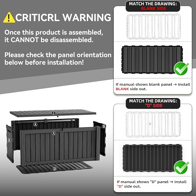 ROJIK 149 Gallon Outdoor Storage Box Waterproof, Weatherproof Deck Boxes - Image 9