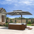 10' X 13' Cantilever Patio Outdoor Umbrella by MPLShade