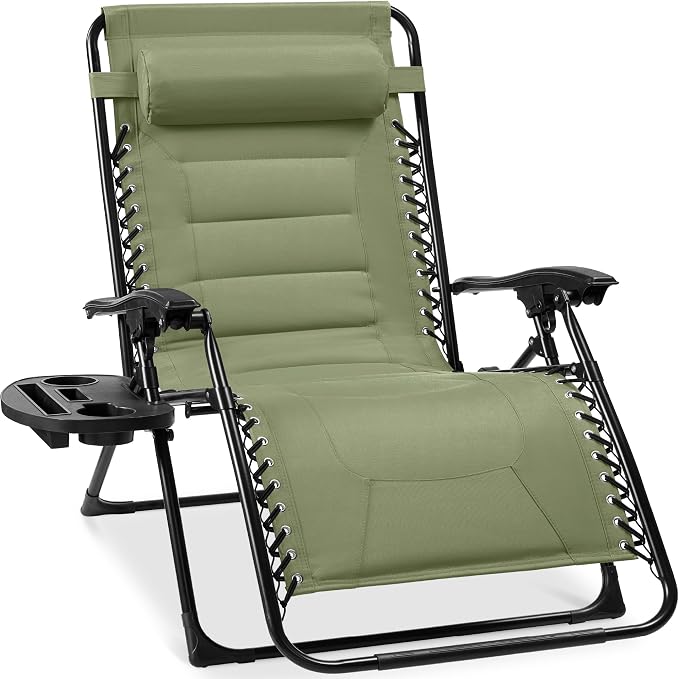 Best Choice Products Oversized Padded Zero Gravity Chair, Folding Outdoor Patio by Unknown