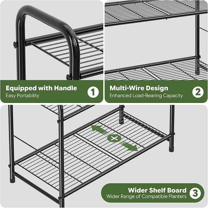 Simple Trending Plant Stand Indoor Outdoor, Plant Shelf - Image 6