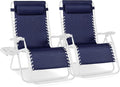 Best Choice Products Set of 2 Extra Wide Adjustable Steel Mesh Zero Gravity by Unknown