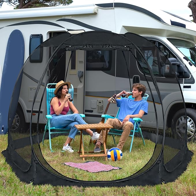 Alvantor Pop Up Screen House Tent, Instant Outdoor Gazebo - Image 7