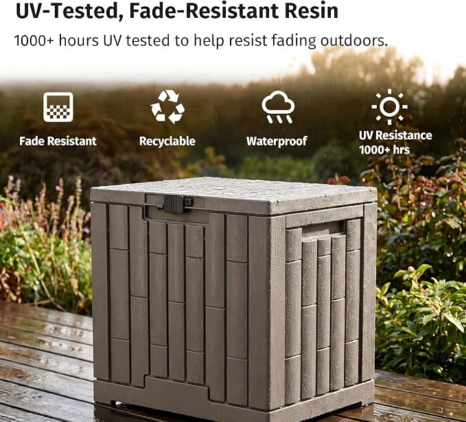 31 Gallon Resin Deck Box, Package Delivery Box - Image 6