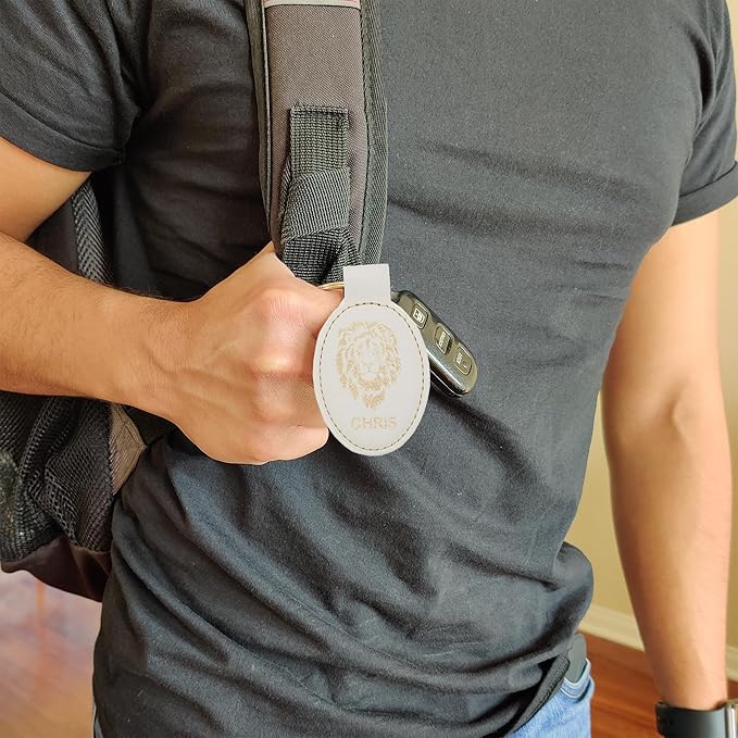 LaserGram Oval Keychain, Sunflowers, Personalized Engraving Included