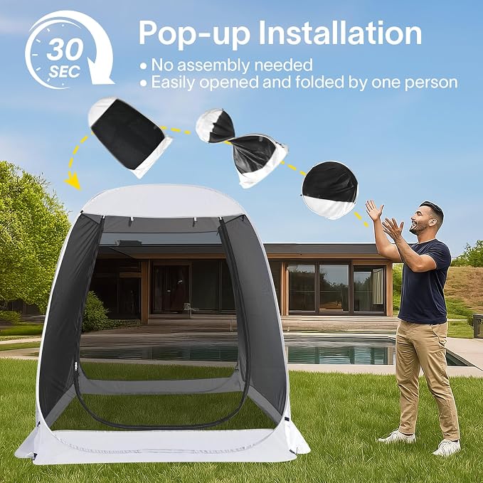 Alvantor Pop Up Screen House Tent, Instant Outdoor Gazebo - Image 2