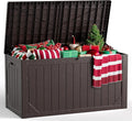 Outdoor Storage Box, 98 Gallon Deck Box, Outdoor Storage Bench, Waterproof by FoldingFurniture