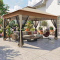 COBIZI 13x13 Pop Up Canopy Tent Gazebos On Clearance Upgrade Metal Outdoor by COBIZI