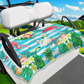 Golf Cart Seat Covers, Golf Cart Seat Towel Blanket, Suitable Yamaha, EZGO, Club Cars, Icon and More 2-Seats Cart, 100% Microfiber, Essential Golf Cart Accessories, 51'' x 31''