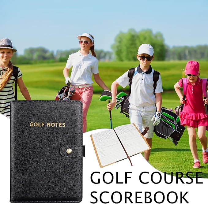 Portable Game Notebook - Golf Journal Trackerfor Tee Stats, Club Selection, Green Accuracy, Handicap Goals | Practice Round Summary Book | Scorekeeping Log for Course Strategy Notes