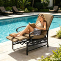 SUNCROWN Outdoor Adjustable Recliner Chair by HOME