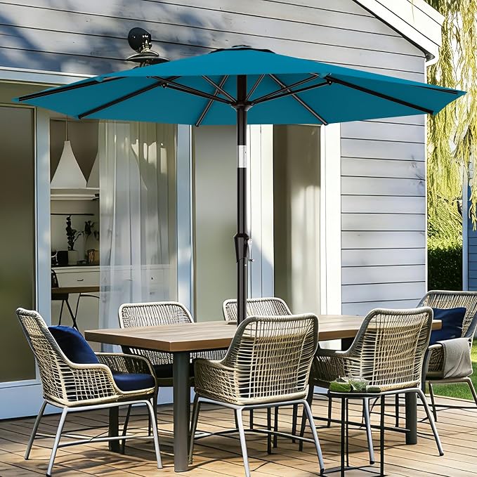 9 FT Patio Umbrella for Outdoor, Outdoor Table Umbrella - Image 2