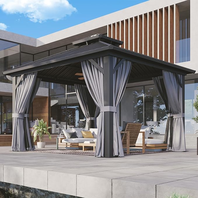 Aoxun Gazebo 12x12 Hardtop Gazebo - Image 9